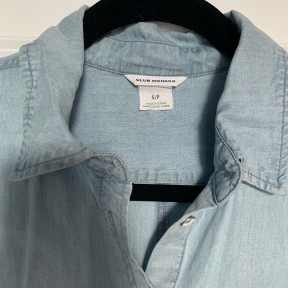 CLUB MONACO - Light Denim Shirt - Size S - Picture 5 of 11